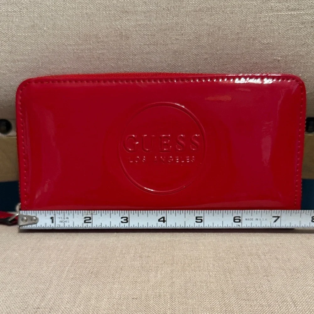 Guess features embossed